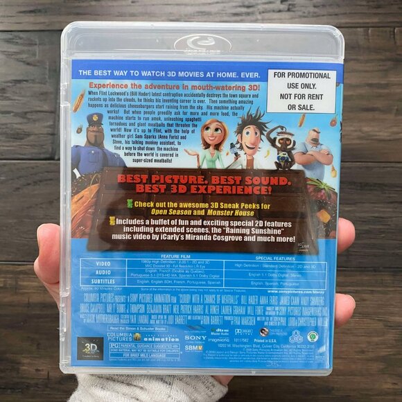 Cloudy With A Chance Of Meatballs 3D Blu-Ray - Picture 5 of 5